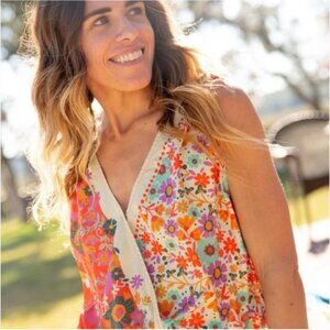 Natural Life•Boho Floral Tank Top•Medium